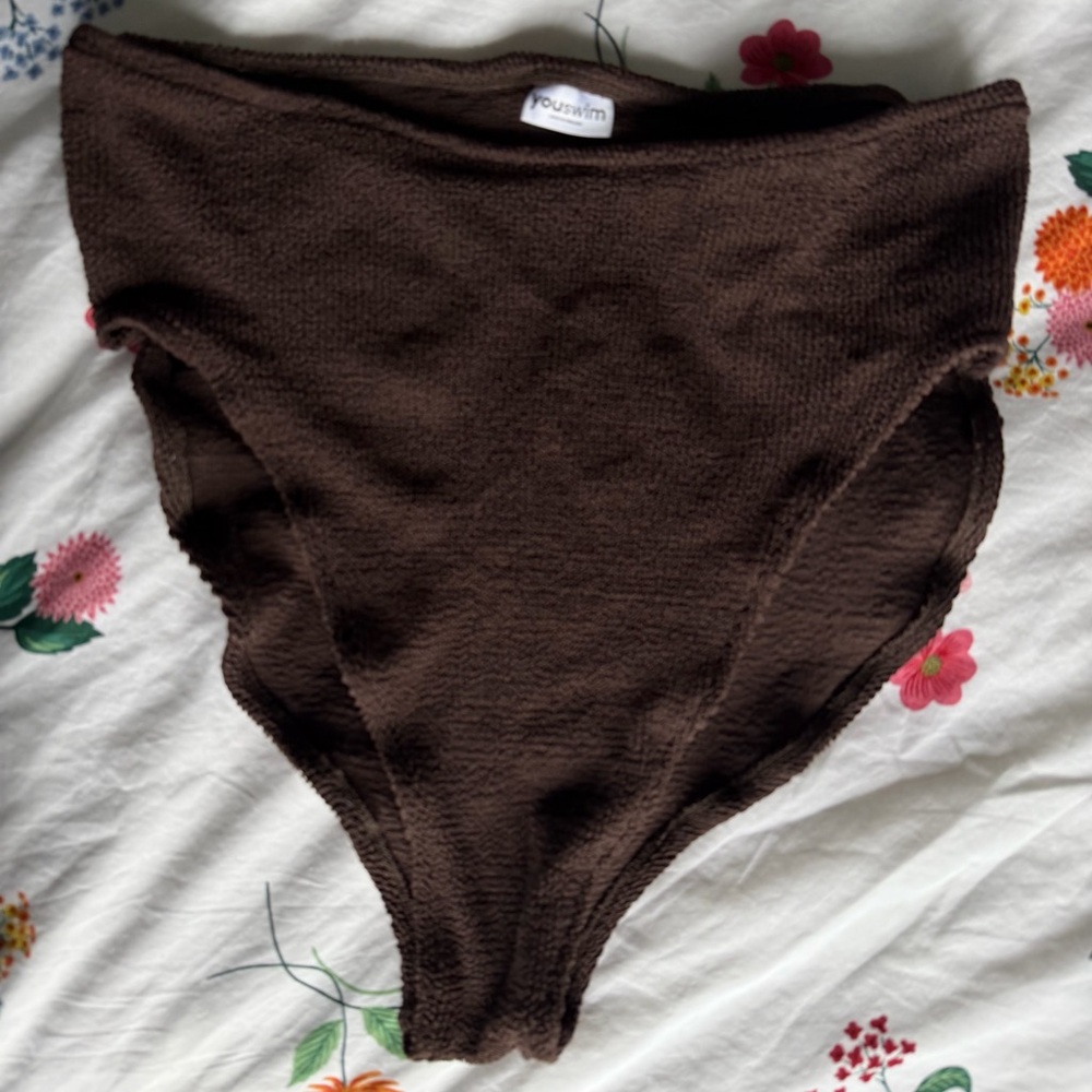 Youswim aplomb high waisted bikini bottoms espresso stretch II